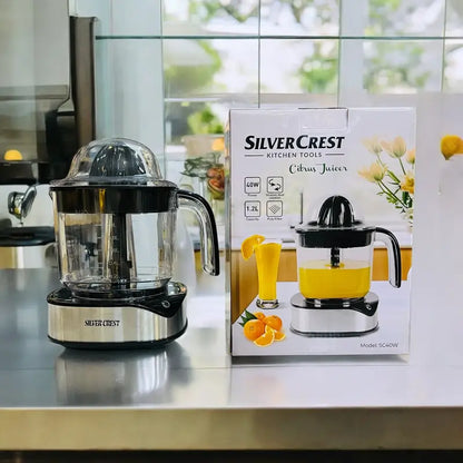 SilverCrest 1.2L Citrus Juicer – Dual Rotation, 40W Powerful Extractor