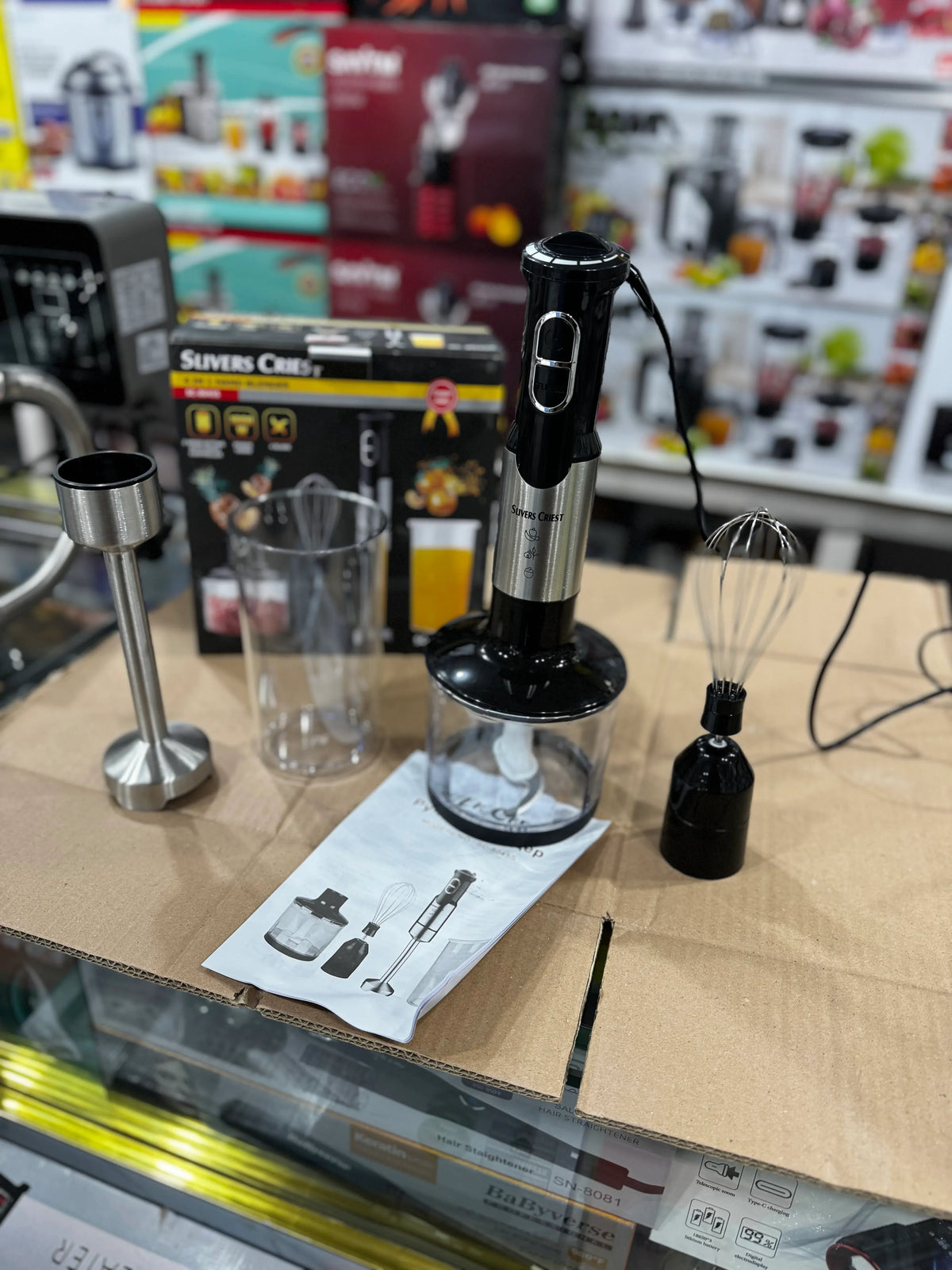 Sliver crest German Lott imported 4 in 1 hand blender set
